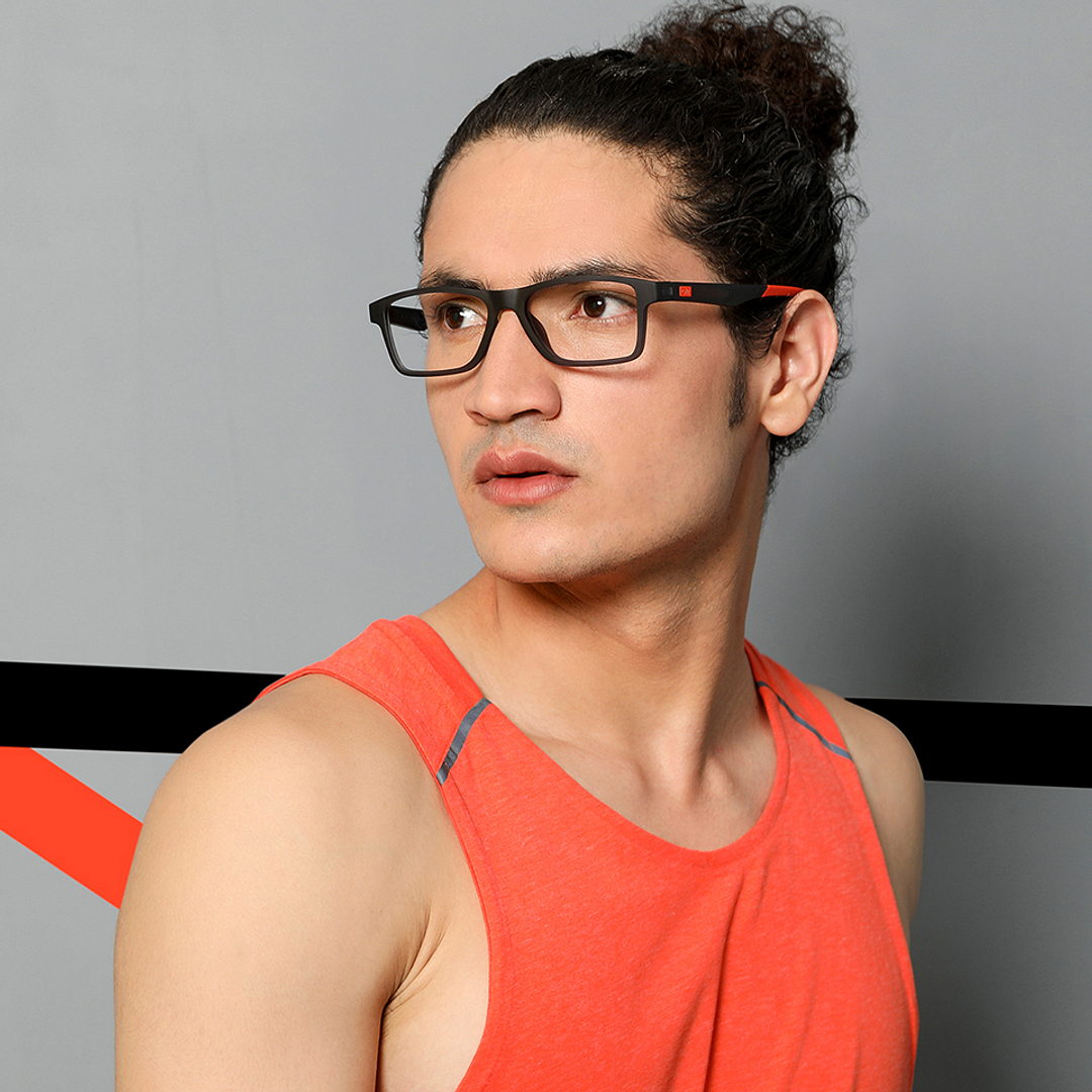 Lenskart Air Online Light Gray Full Rim Rectangle right side