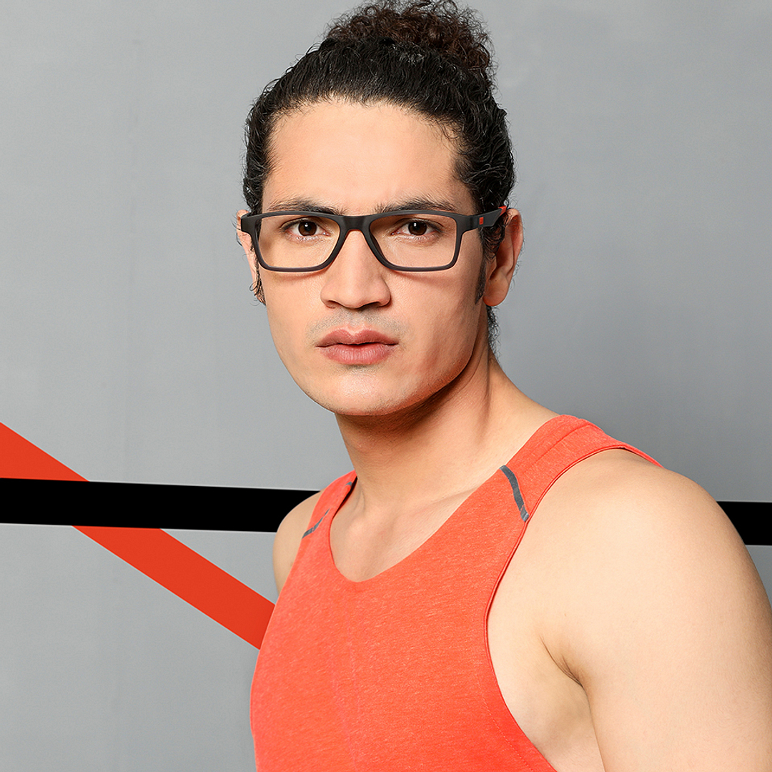 Lenskart Air Online Light Gray Full Rim Rectangle left side