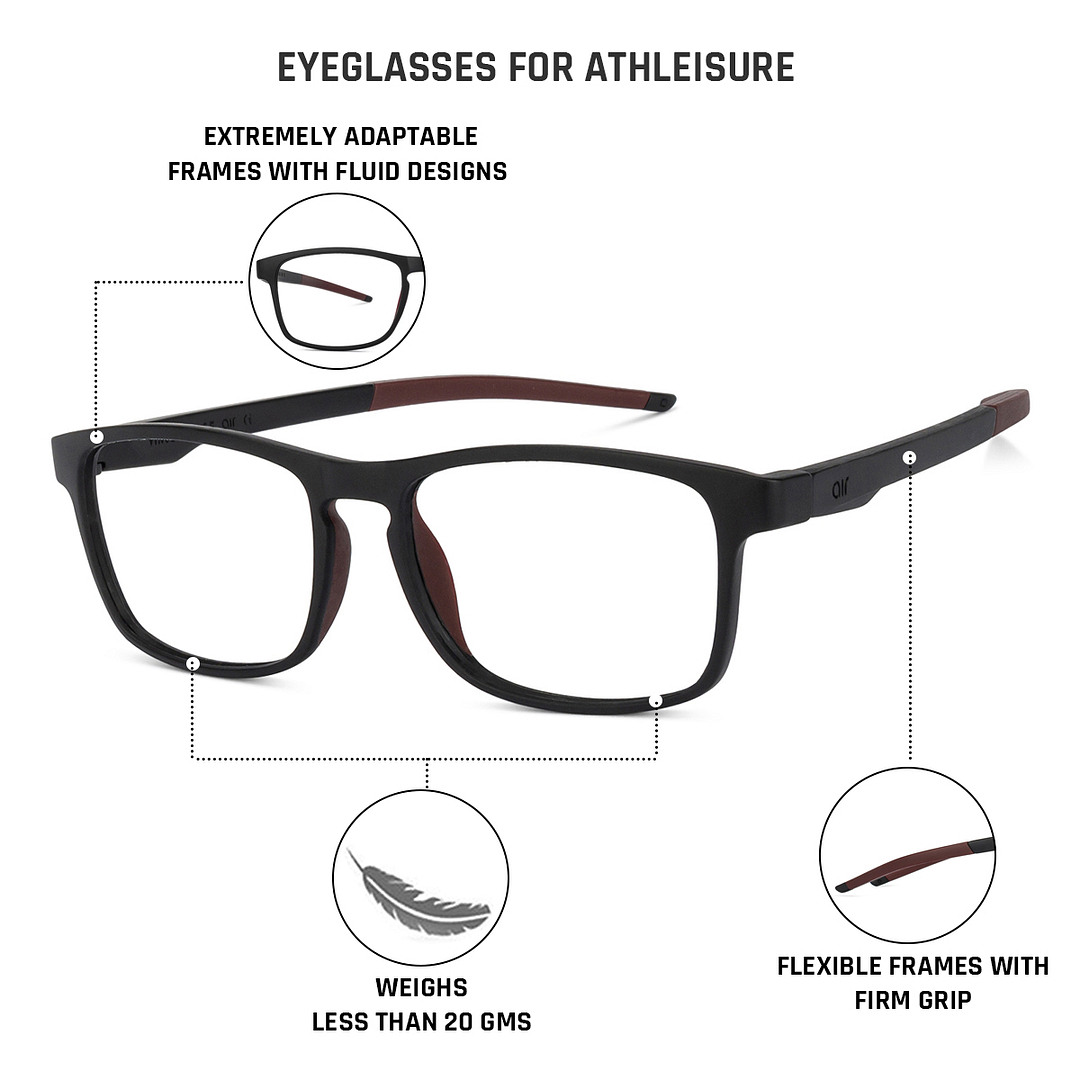 Lenskart Air Online Black Full Rim Square right side