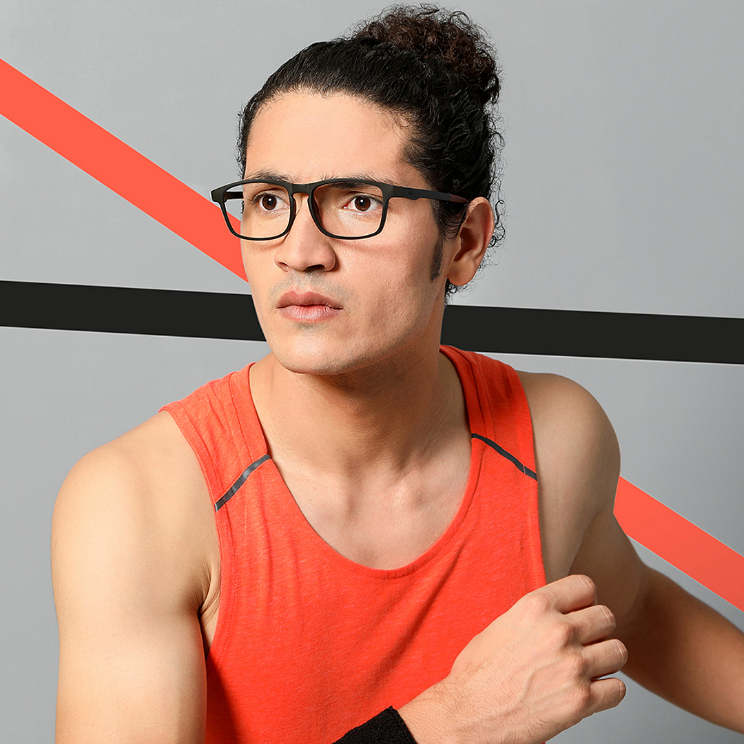 Lenskart Air Online Black Full Rim Square left side
