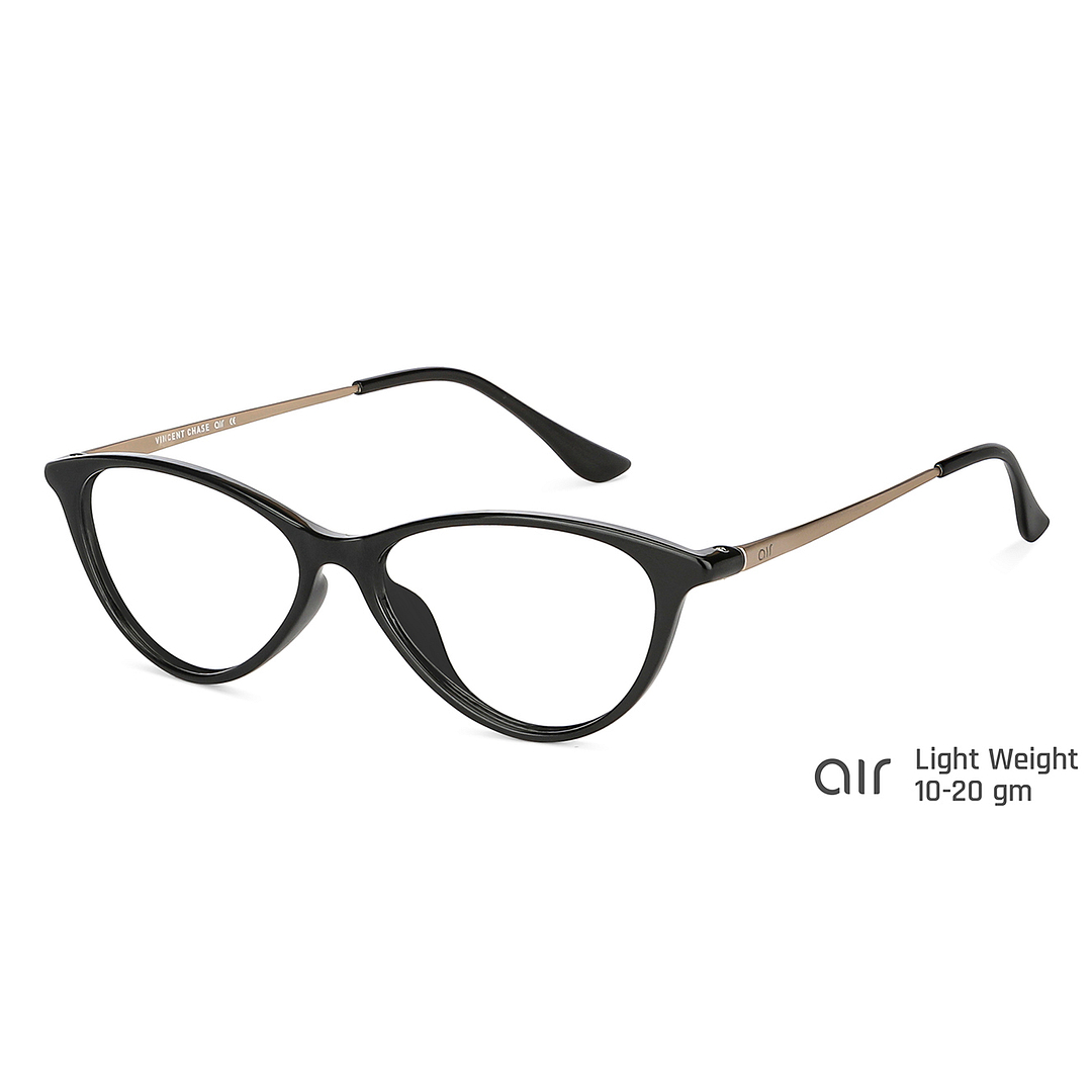 Lenskart Air Online Black Full Rim Cat Eye left side