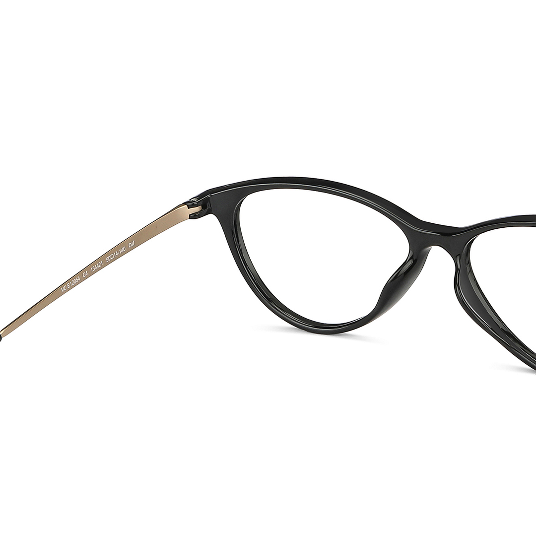 Lenskart Air Online Black Full Rim Cat Eye left side