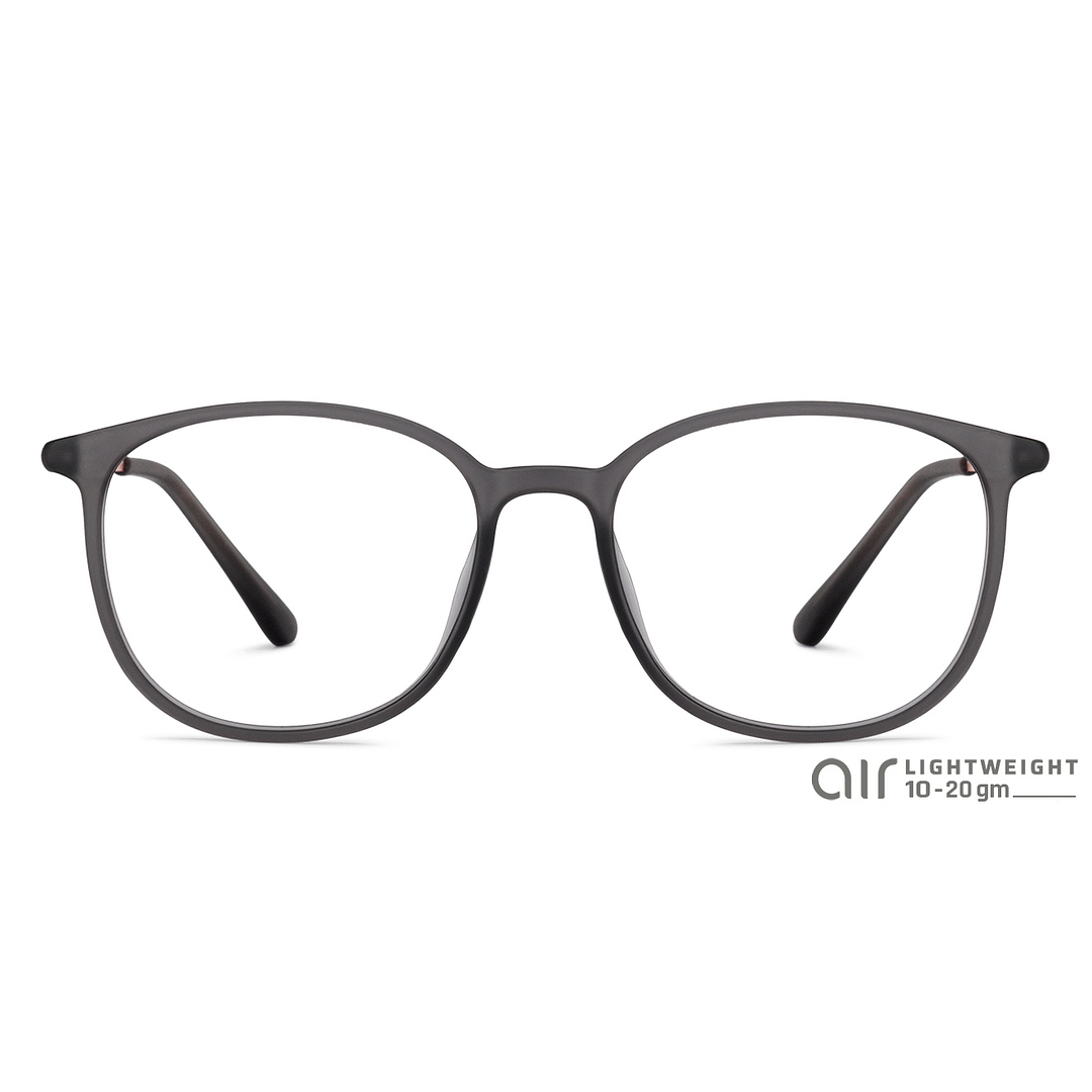 Lenskart Air Gray Transparent Full Rim Square left side