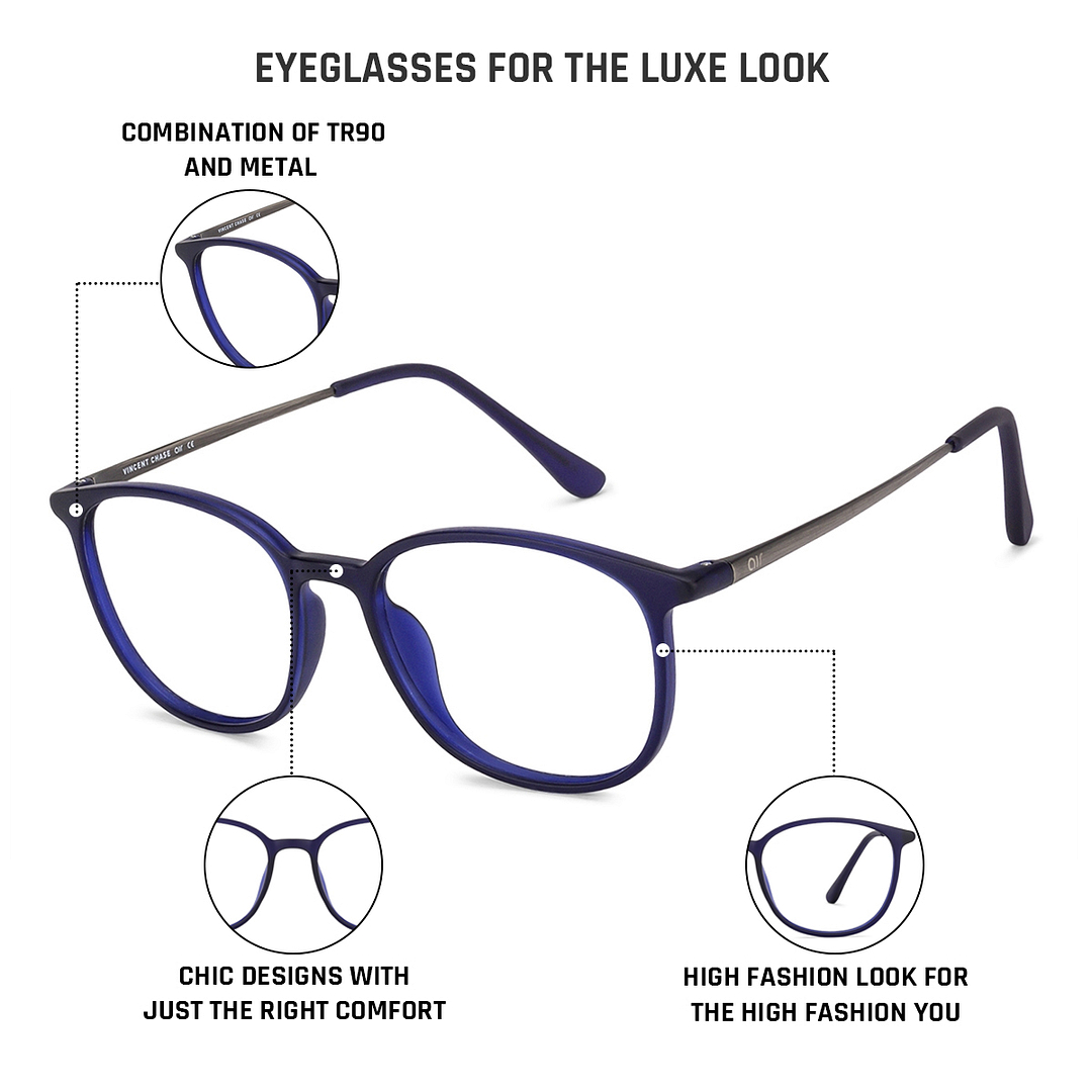 Lenskart Air Online Sky Blue Full Rim Square right side