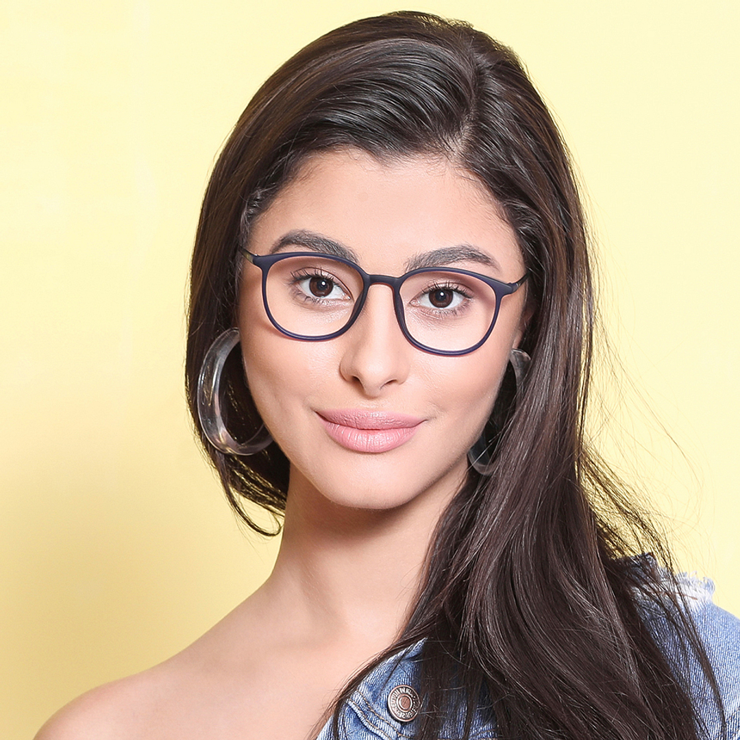 Lenskart Air Online Sky Blue Full Rim Square right side