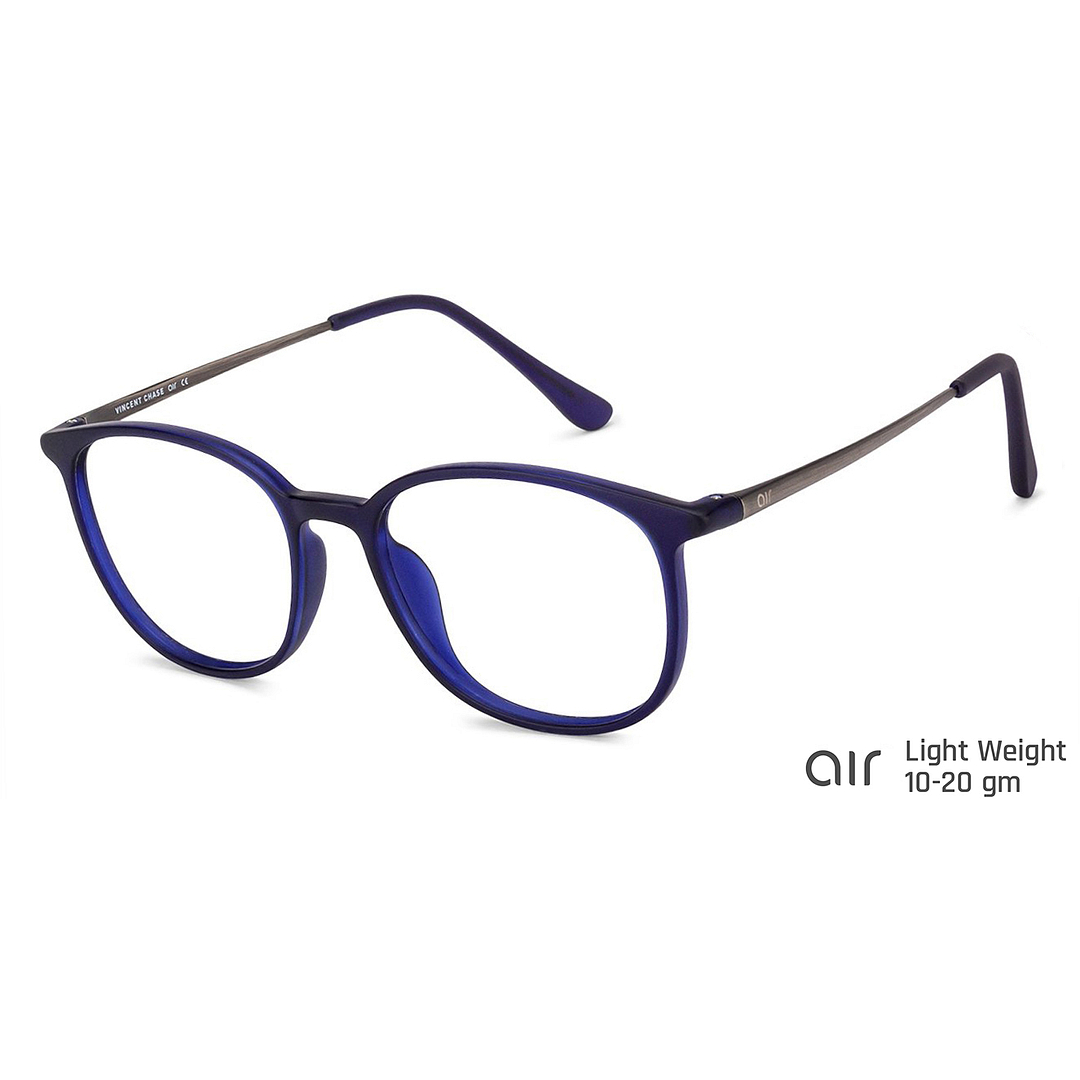 Lenskart Air Online Sky Blue Full Rim Square left side