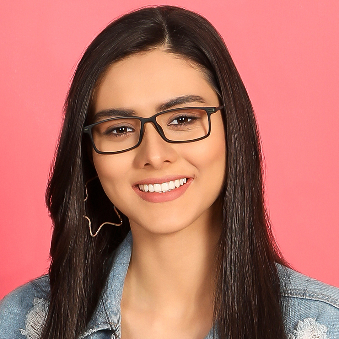 Lenskart Air Online Light Green Full Rim Square right side