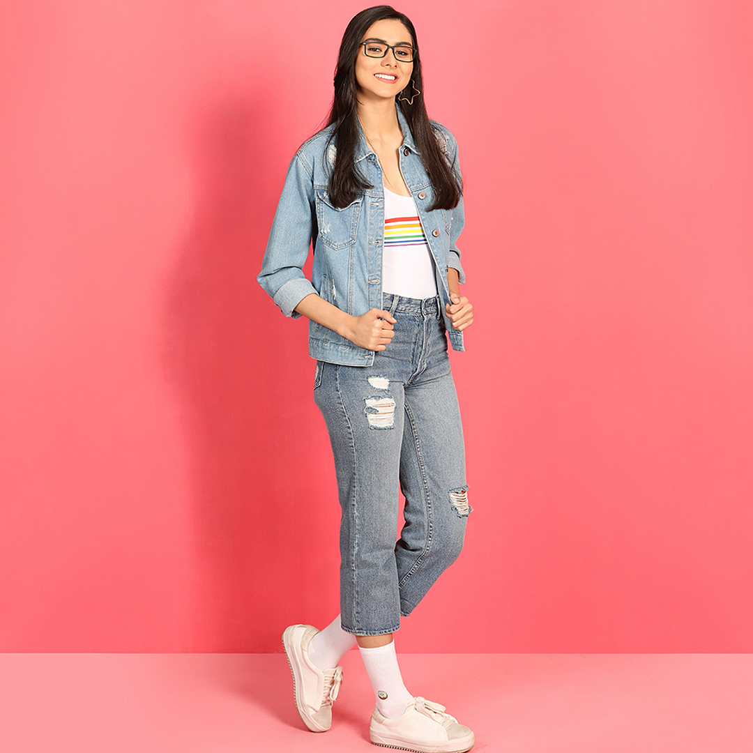 Lenskart Air Online Light Green Full Rim Square left side