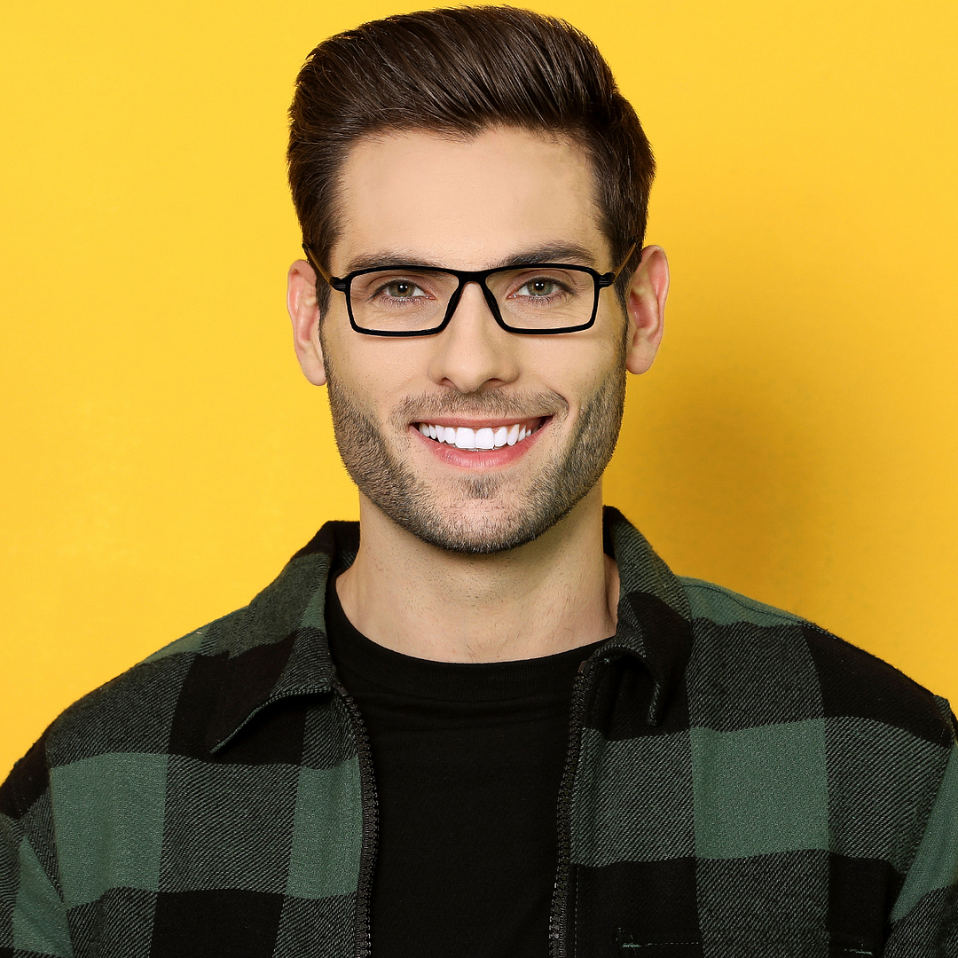 Lenskart Air Online Black Full Rim Rectangle left side