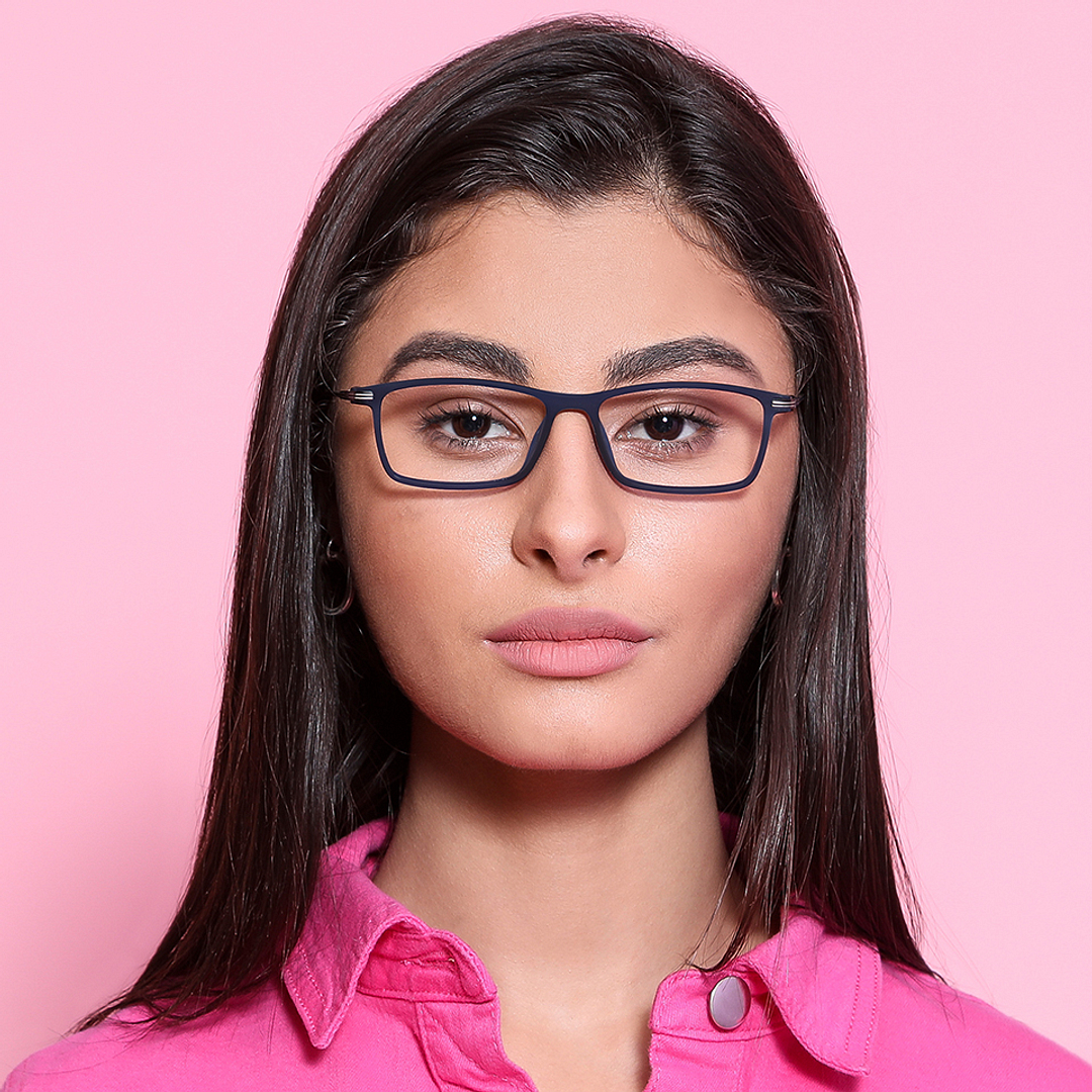 Lenskart Air Online Sky Blue Full Rim Rectangle right side