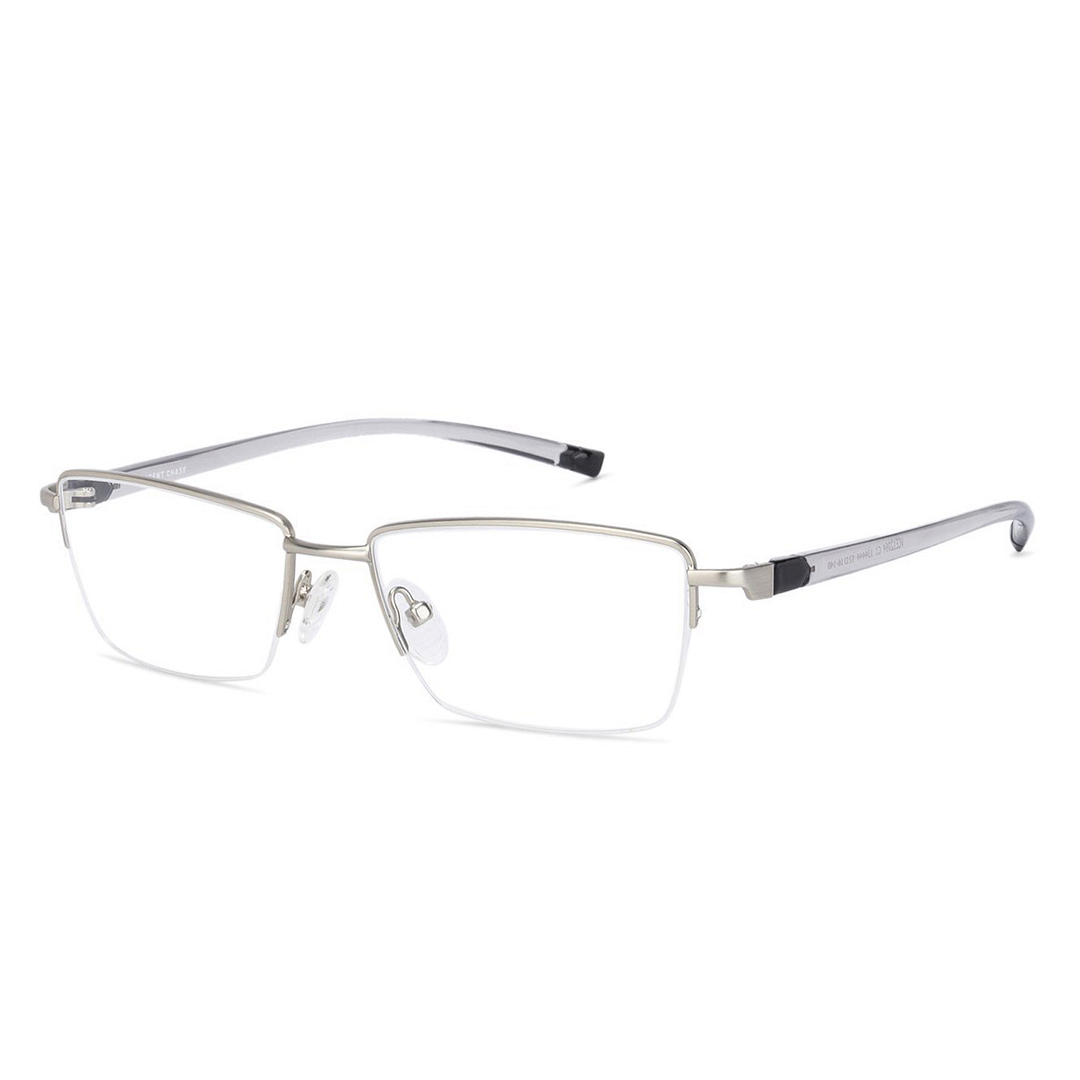 Lenskart Air Online Silver Half Rim Rectangle right side