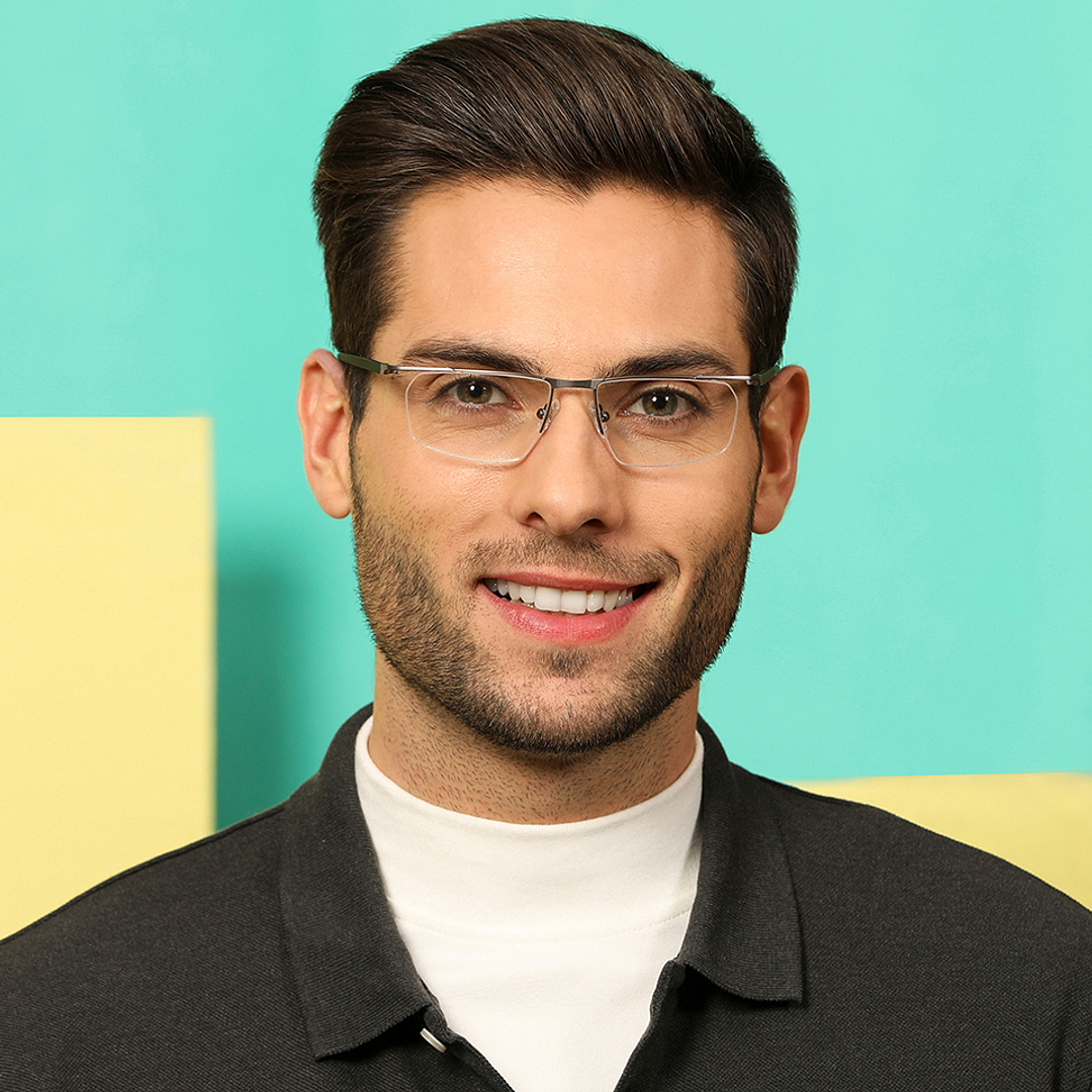 Lenskart Air Online Demi Half Rim Rectangle left side