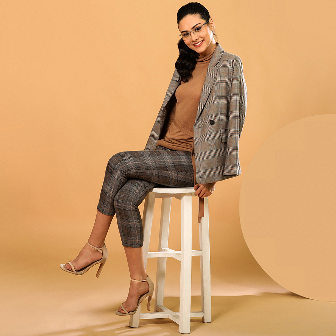 Lenskart Air Online Demi Half Rim Rectangle right side