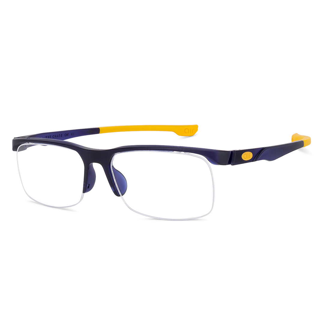 Lenskart Air Online Sky Blue Half Rim Rectangle right side