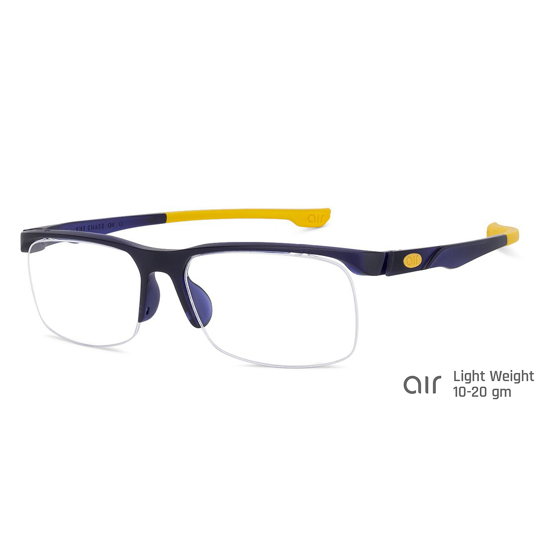 Lenskart Air Online Sky Blue Half Rim Rectangle right side
