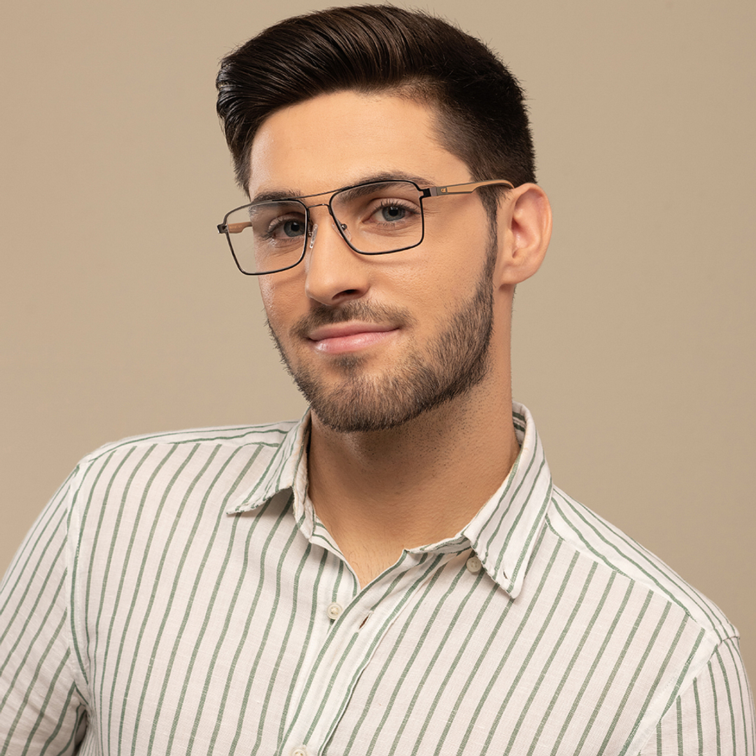 Lenskart Air Online Mid Gunmetal Full Rim Square right side