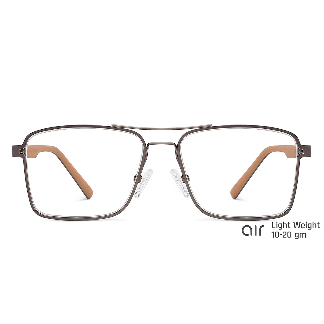 Lenskart Air Online Mid Gunmetal Full Rim Square left side
