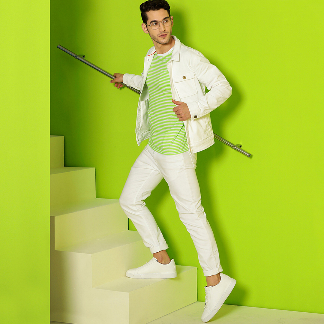 Lenskart Air Online Silver Full Rim Aviator left side