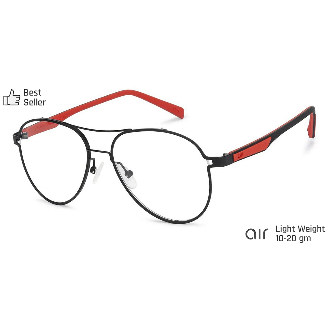Lenskart Air Online Black Full Rim Aviator right side