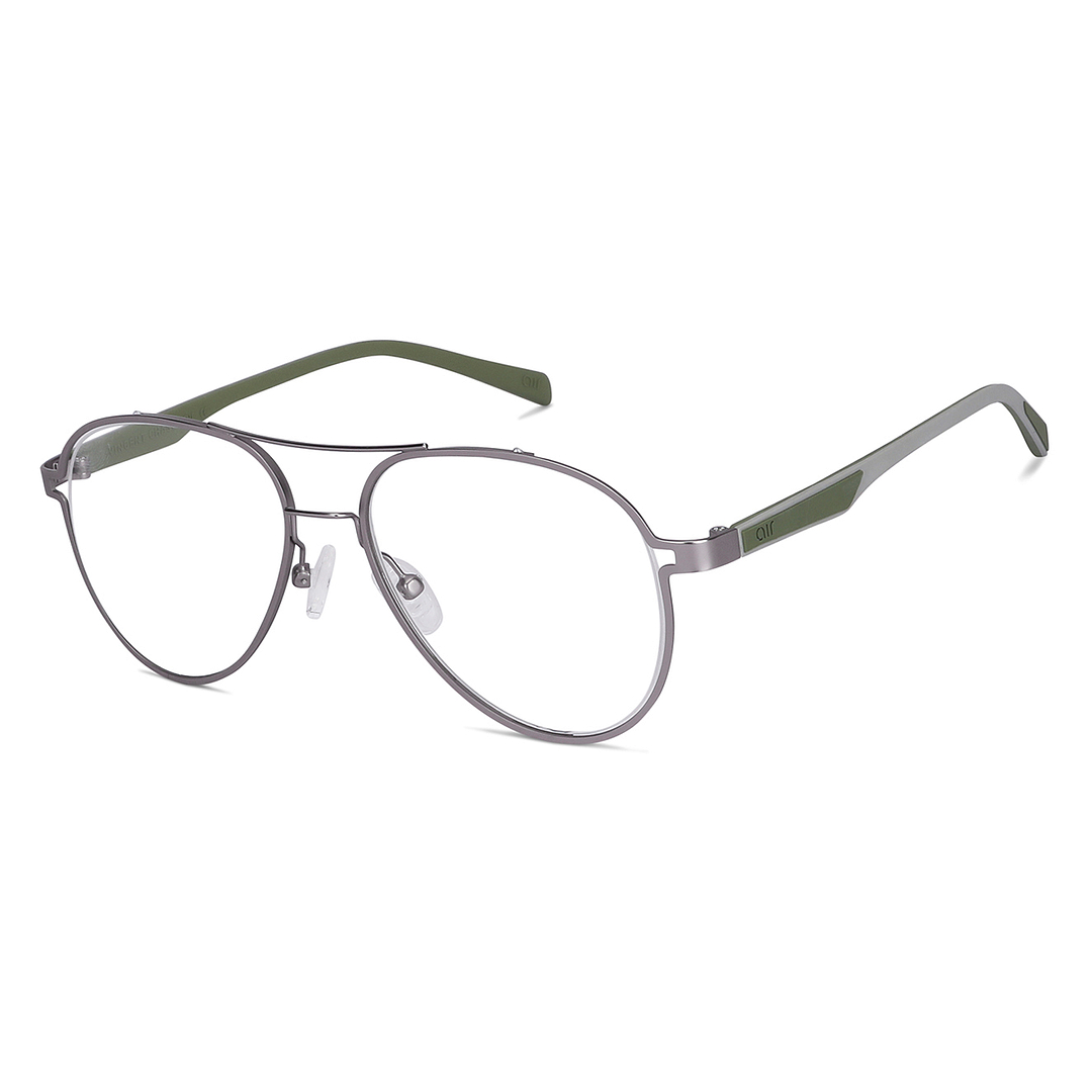 Lenskart Air Online Silver Full Rim Aviator right side