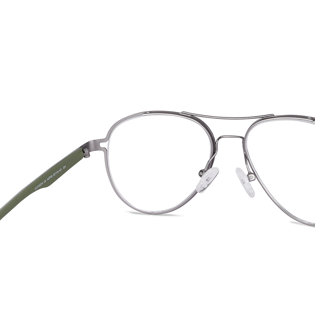 Lenskart Air Online Silver Full Rim Aviator right side