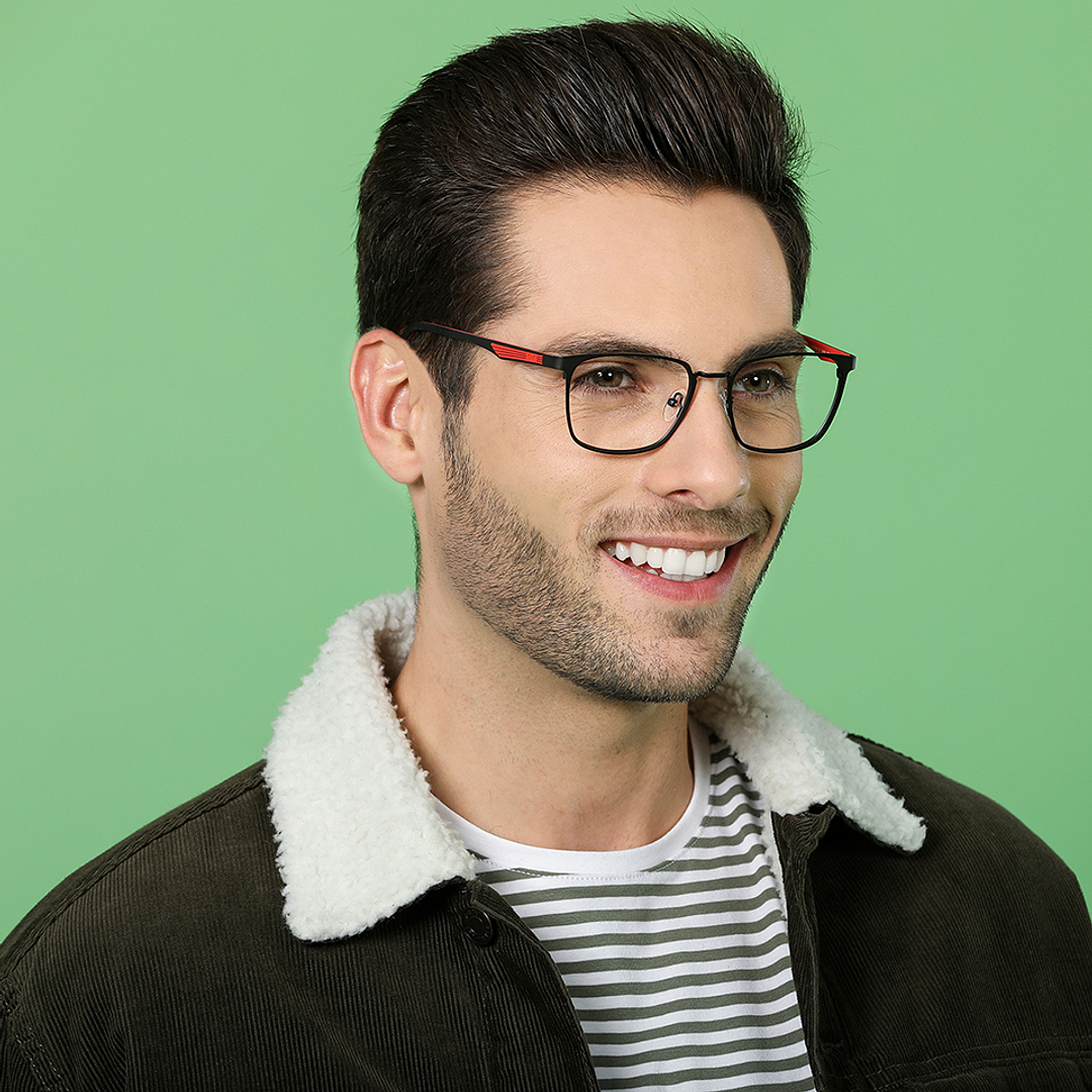 Lenskart Air Online Black Full Rim Square right side