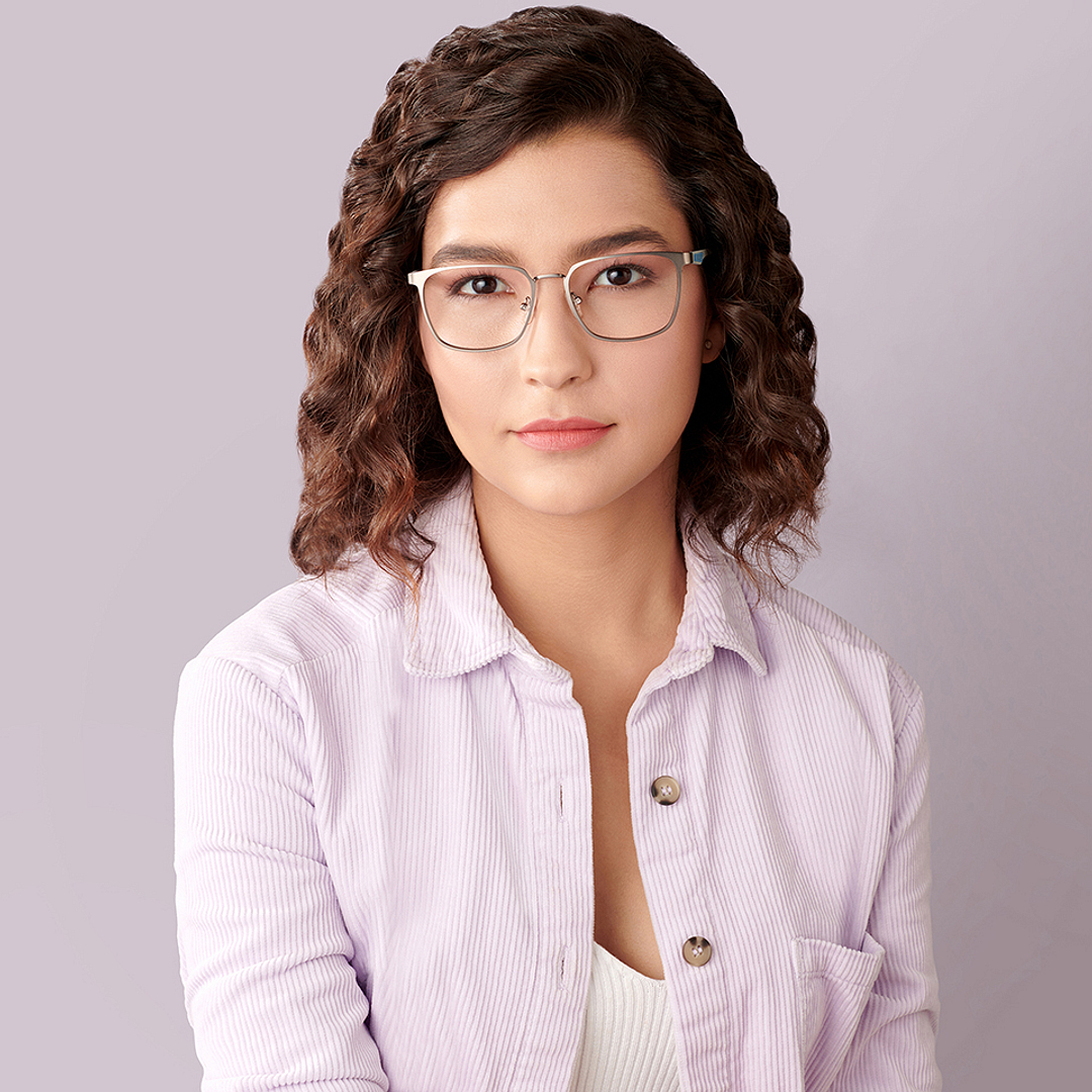 Lenskart Air Online Mid Gunmetal Full Rim Square left side