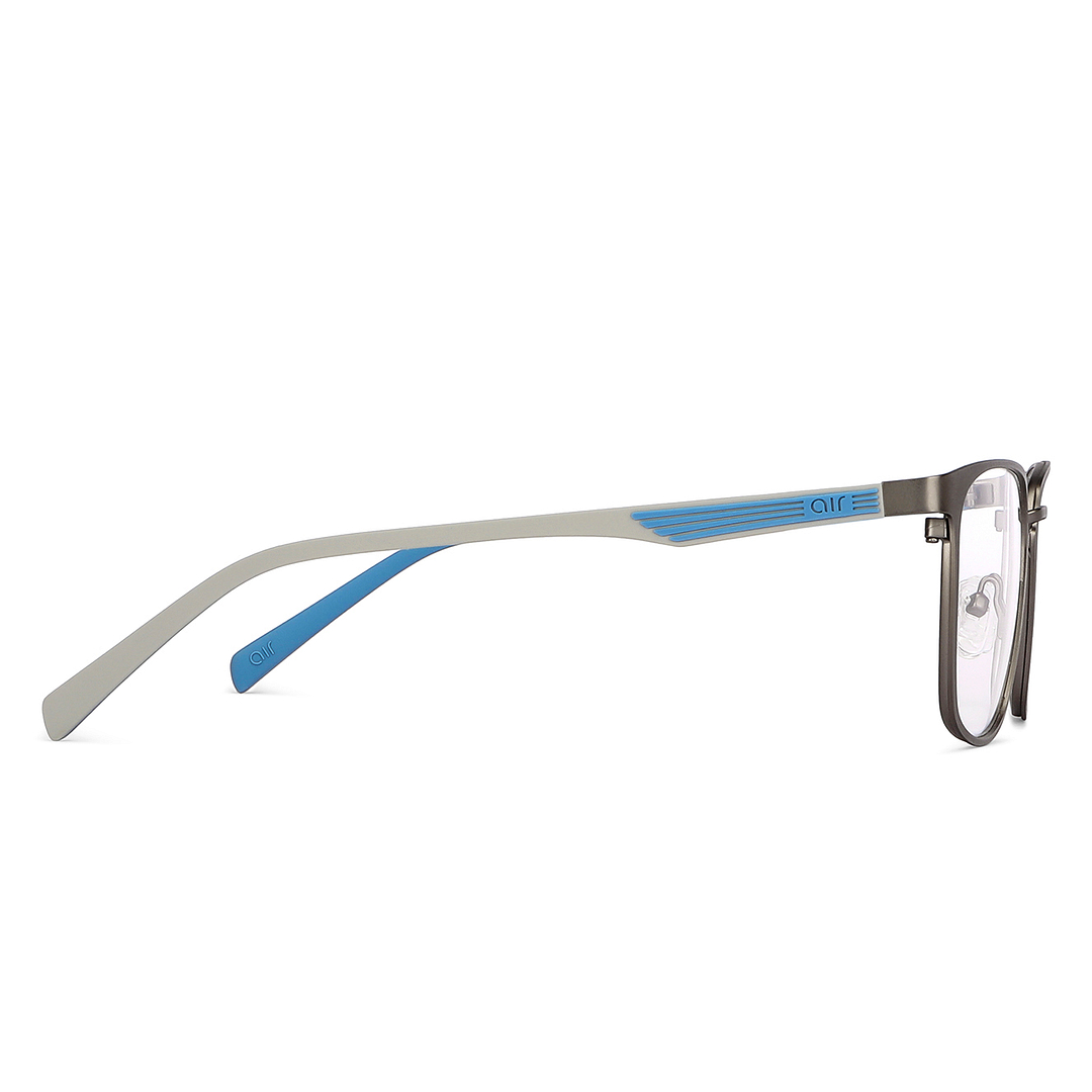 Lenskart Air Online Mid Gunmetal Full Rim Square left side