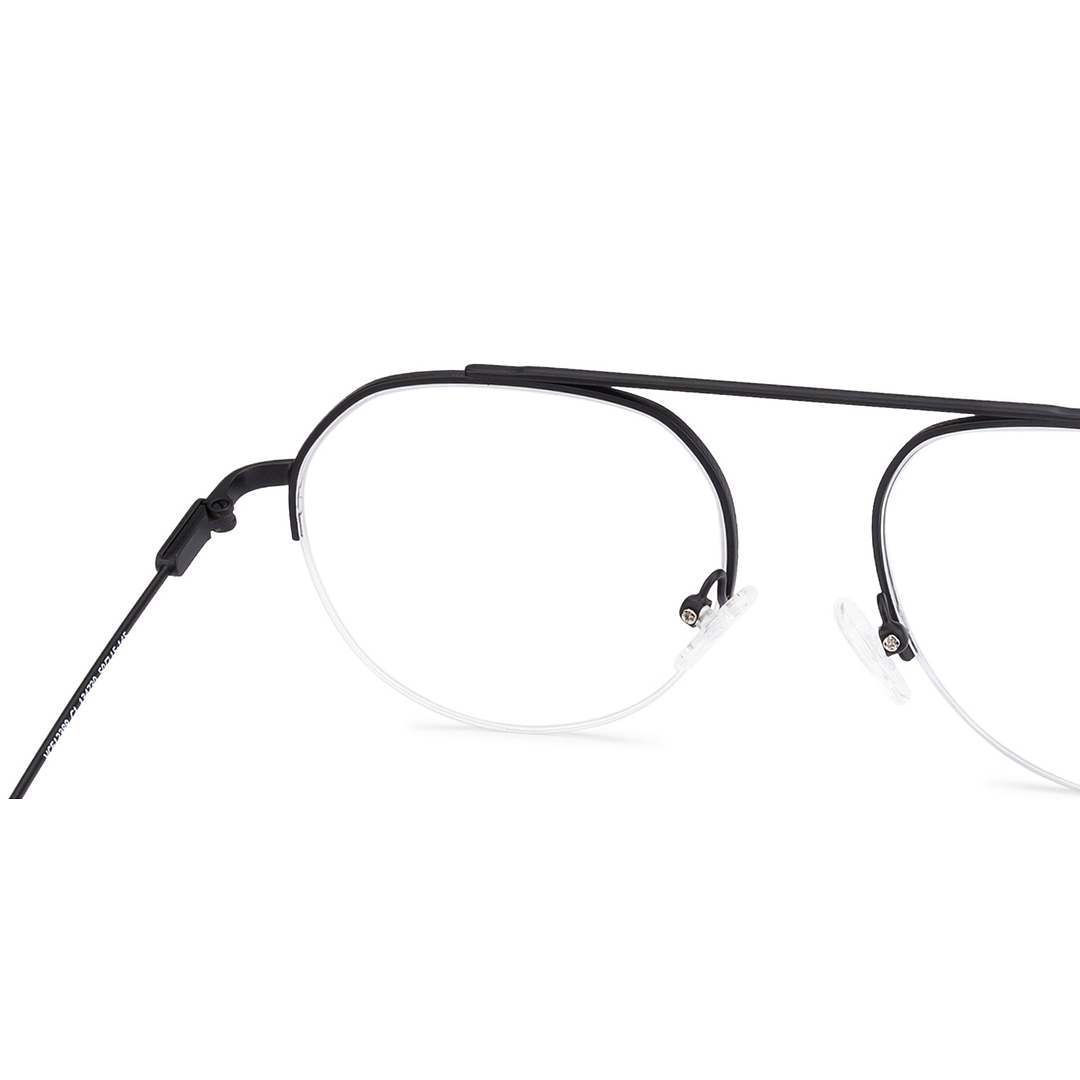 Vincent Chase Online Black Half Rim Geometric right side