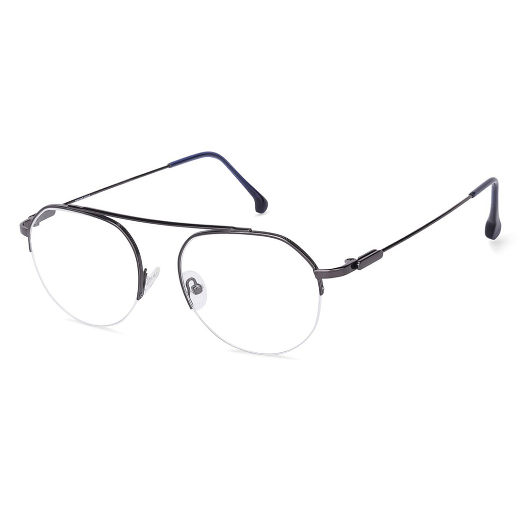 Vincent Chase Online Mid Gunmetal Half Rim Geometric left side
