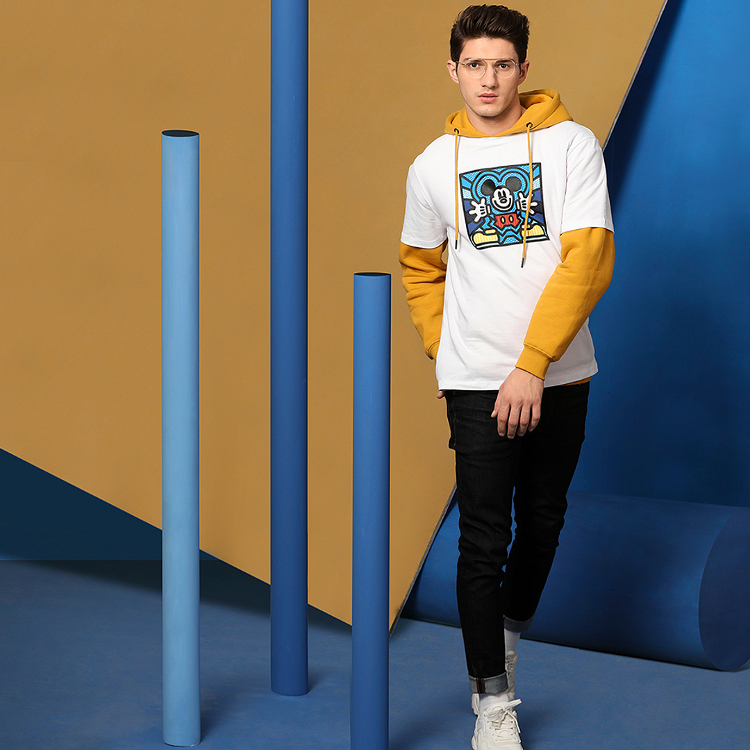 Vincent Chase Online Gold Half Rim Geometric right side