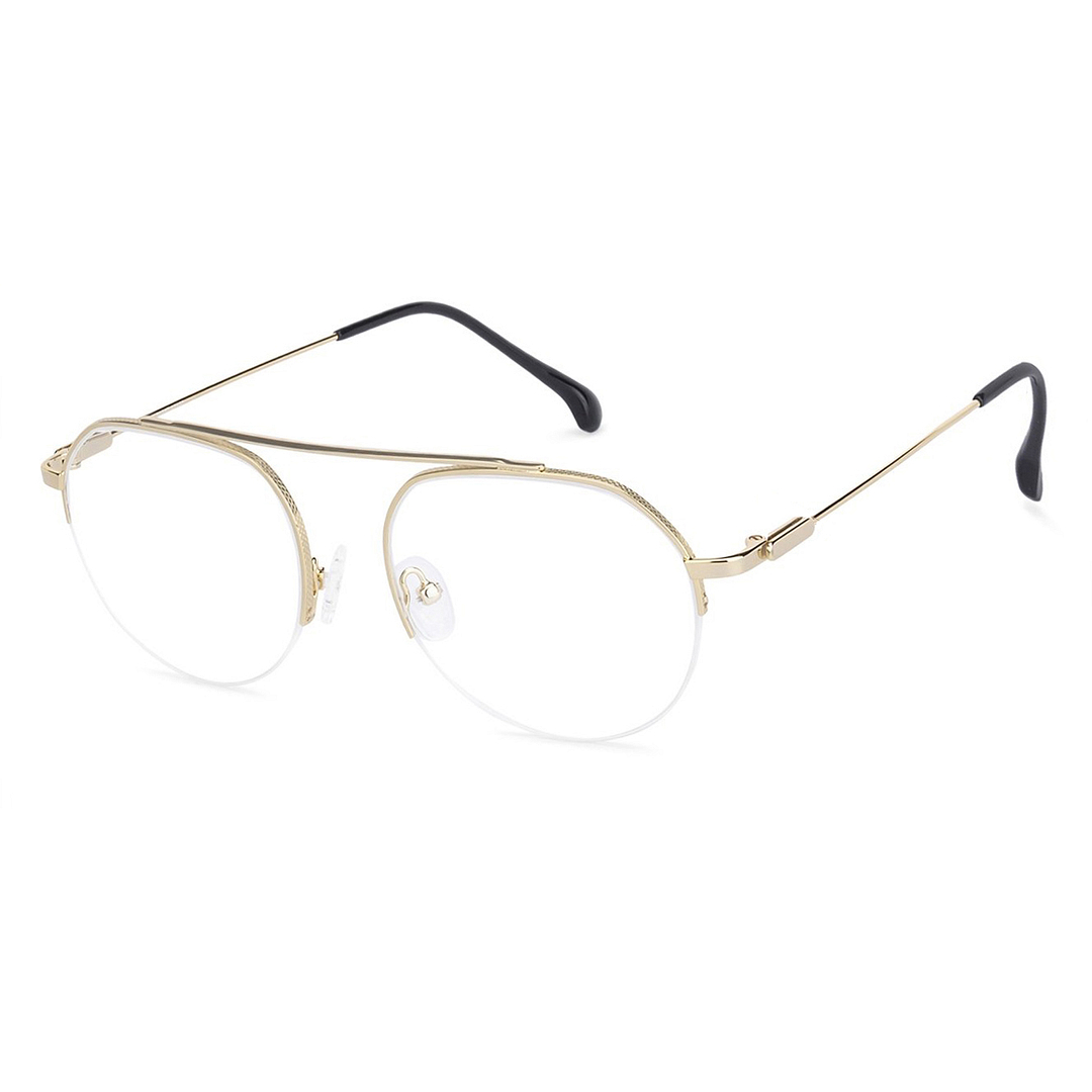 Vincent Chase Online Gold Half Rim Geometric right side