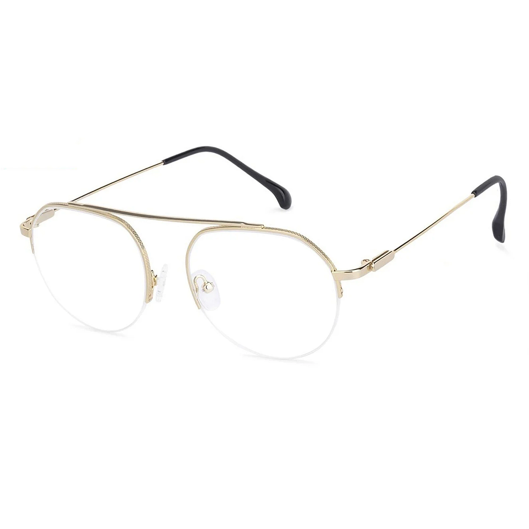 Vincent Chase Online Gold Half Rim Geometric right side