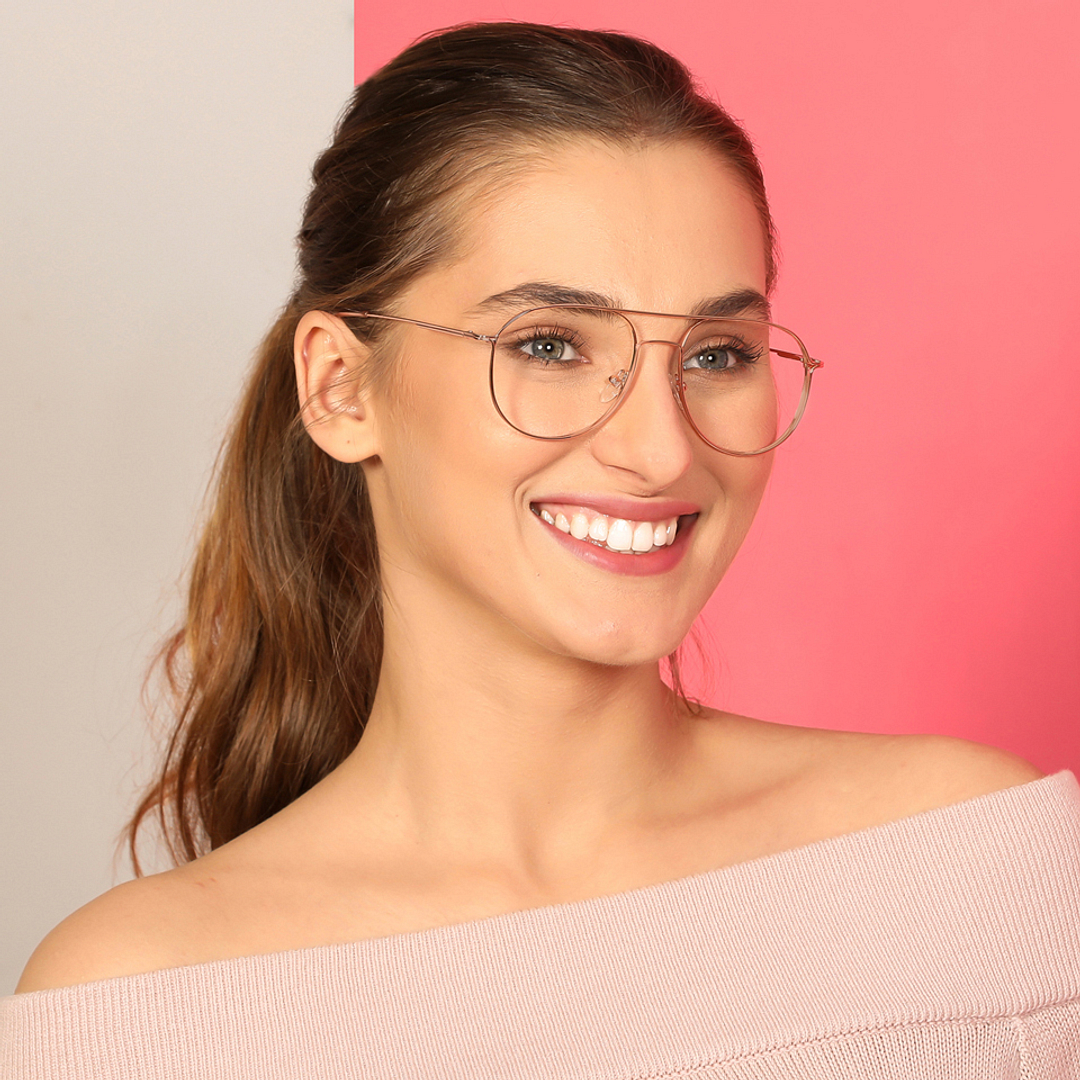 Vincent Chase Online Gold Full Rim Aviator right side