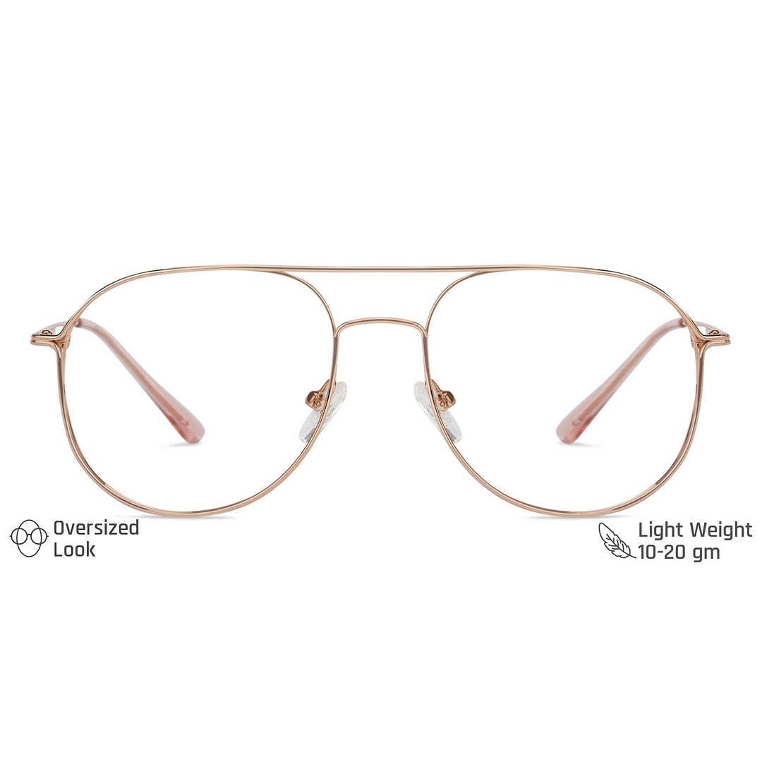 Vincent Chase Online Gold Full Rim Aviator left side