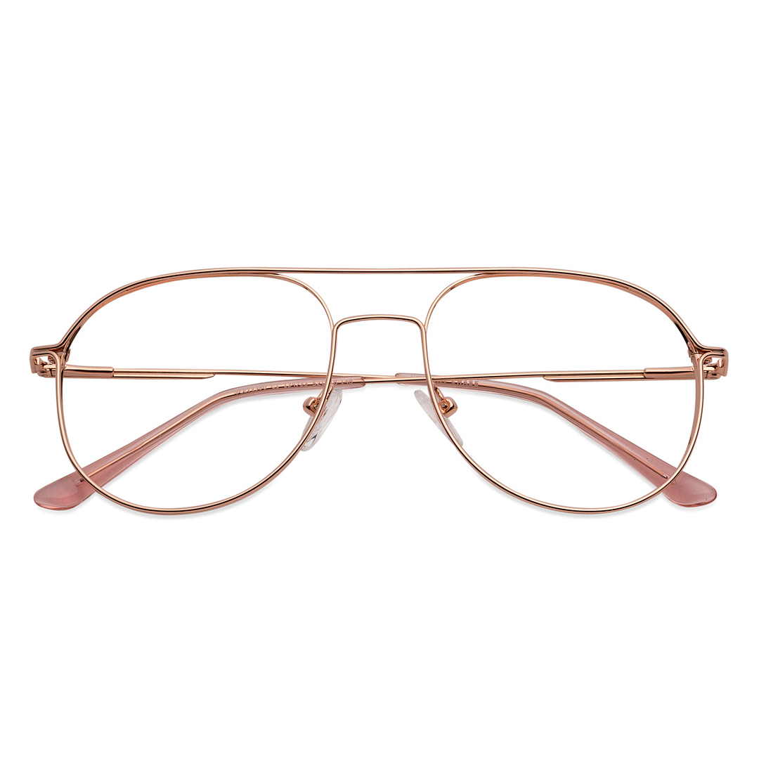 Vincent Chase Online Gold Full Rim Aviator left side