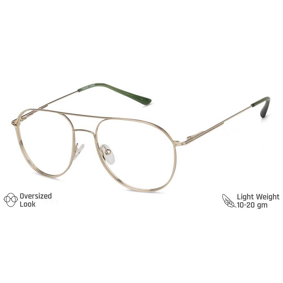 Vincent Chase Online Gold Full Rim Aviator right side