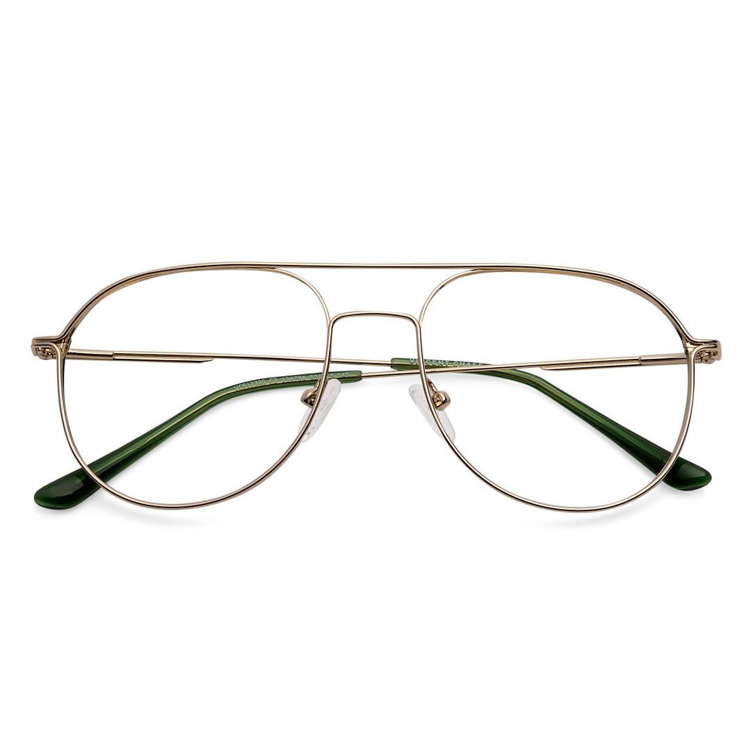 Vincent Chase Online Gold Full Rim Aviator left side