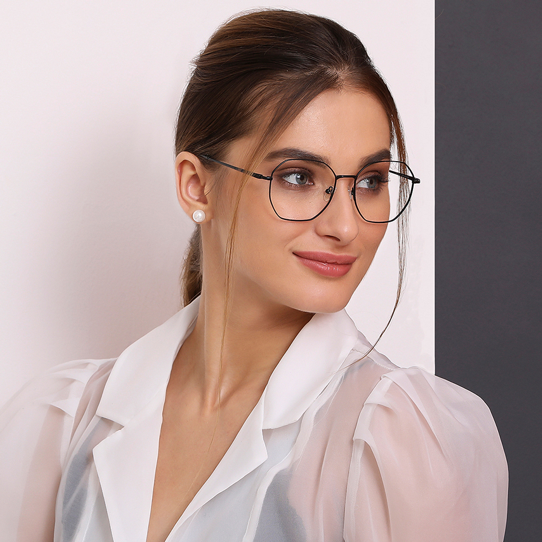 Vincent Chase Online Black Full Rim Geometric right side