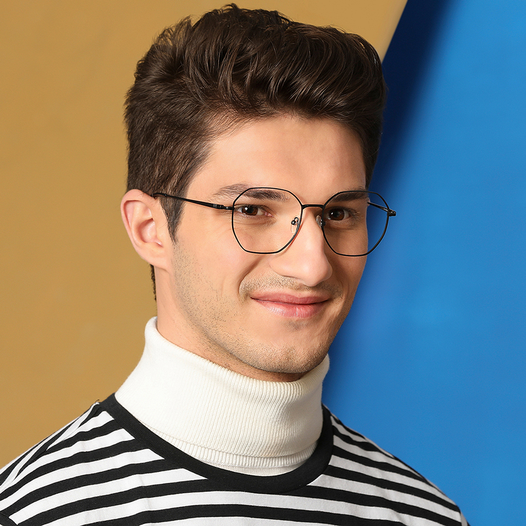 Vincent Chase Online Black Full Rim Geometric left side