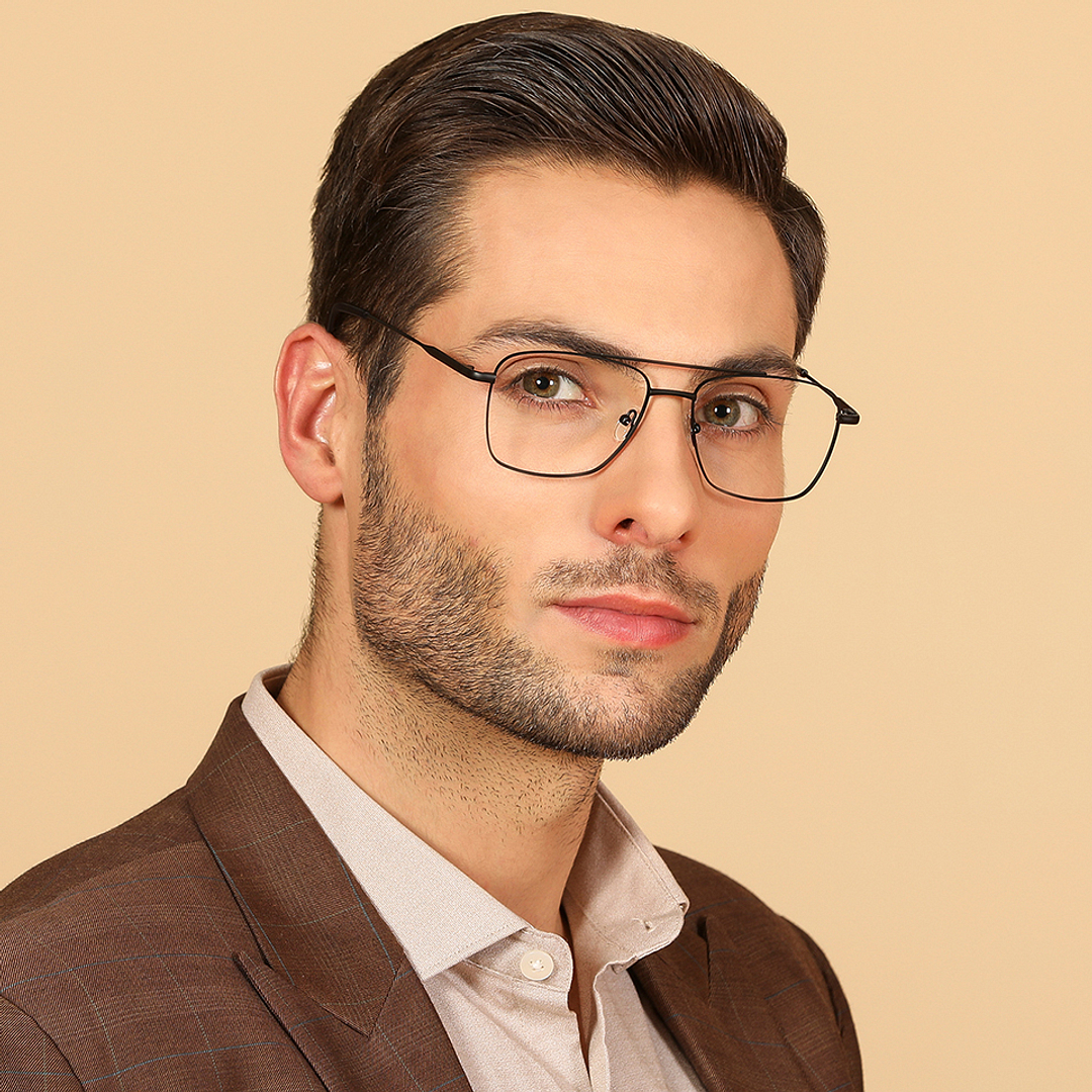Vincent Chase Online Black Full Rim Square left side