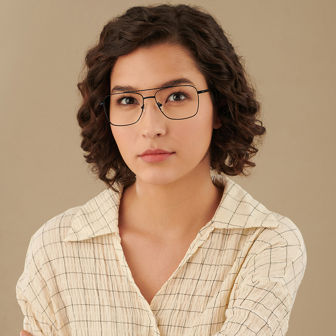 Vincent Chase Online Black Full Rim Square right side
