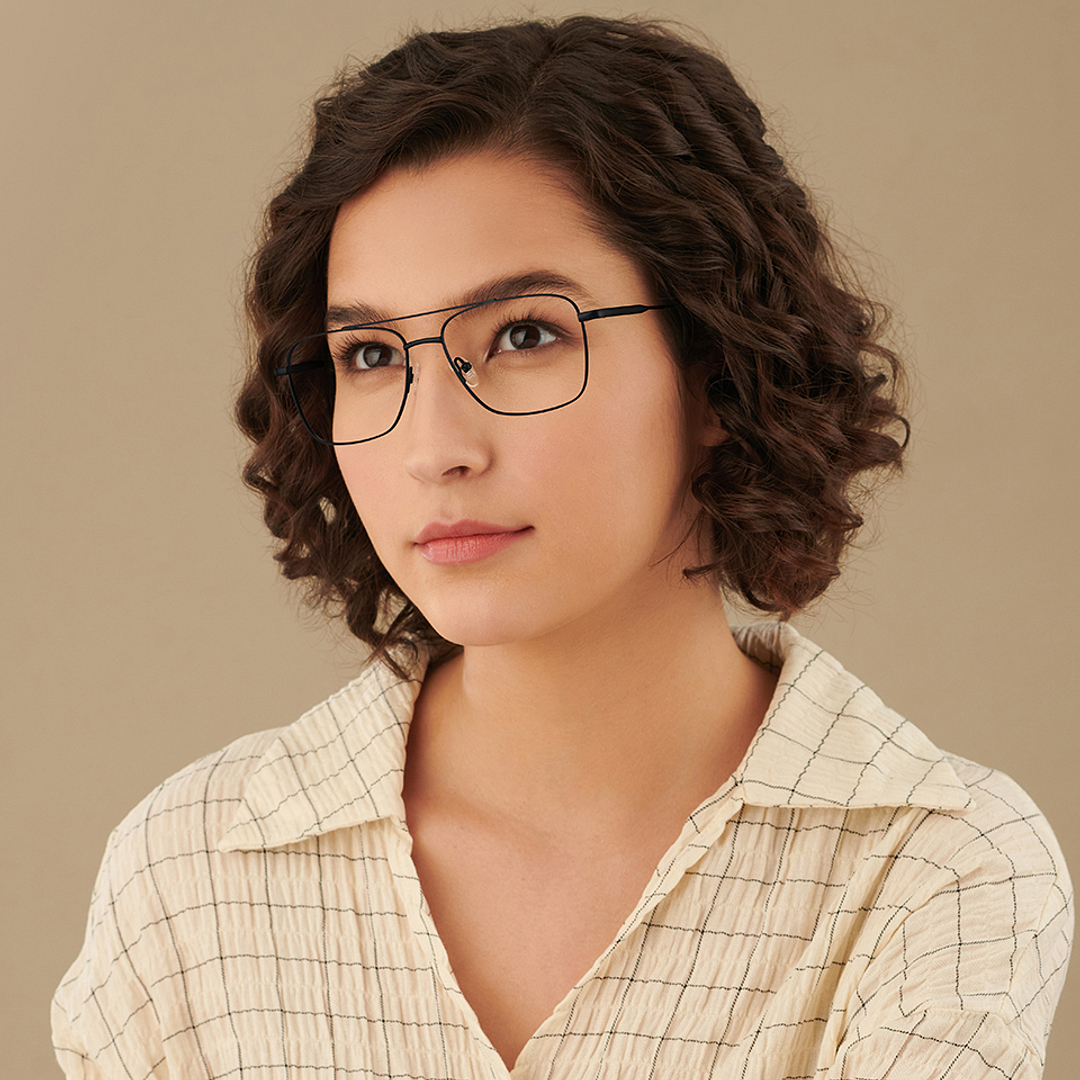 Vincent Chase Online Black Full Rim Square left side