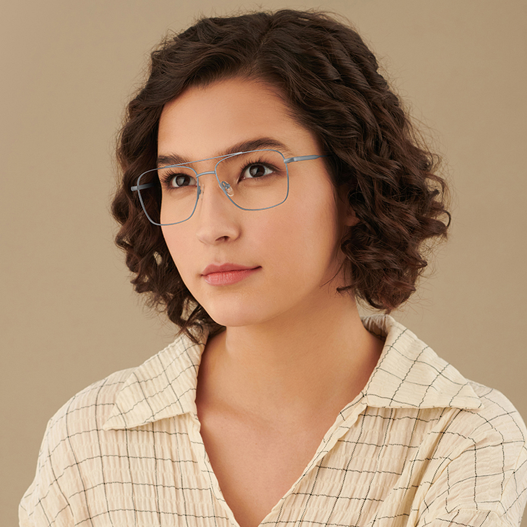 Vincent Chase Online Mid Gunmetal Full Rim Square left side