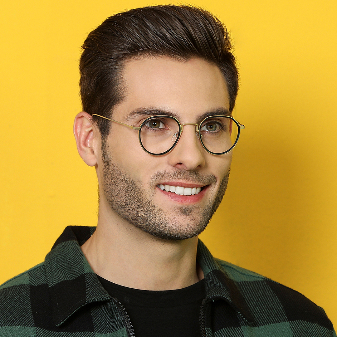 Vincent Chase Online Gold Full Rim Round left side