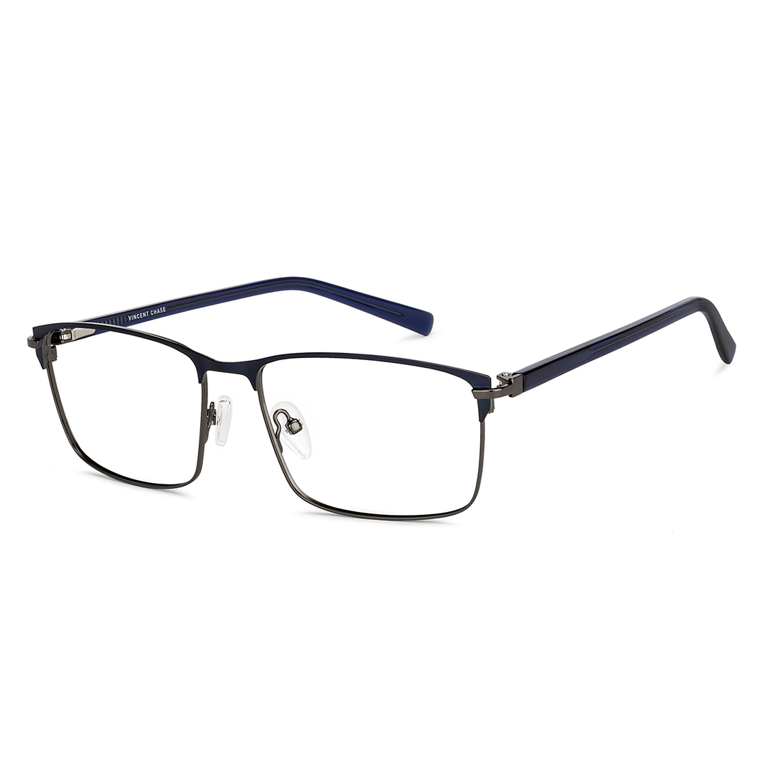 Vincent Chase Sky Blue Full Rim Rectangle right side