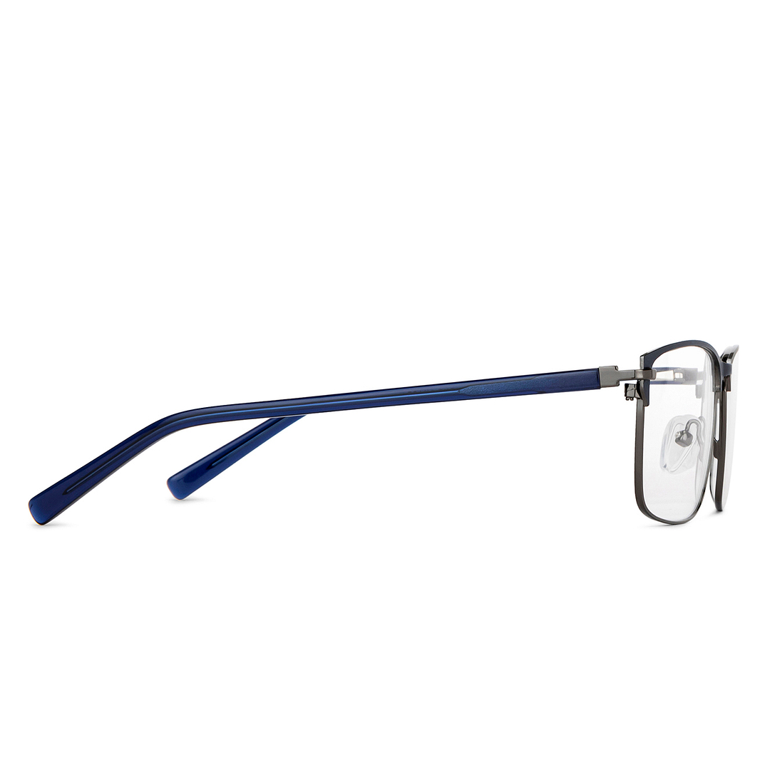 Vincent Chase Sky Blue Full Rim Rectangle left side