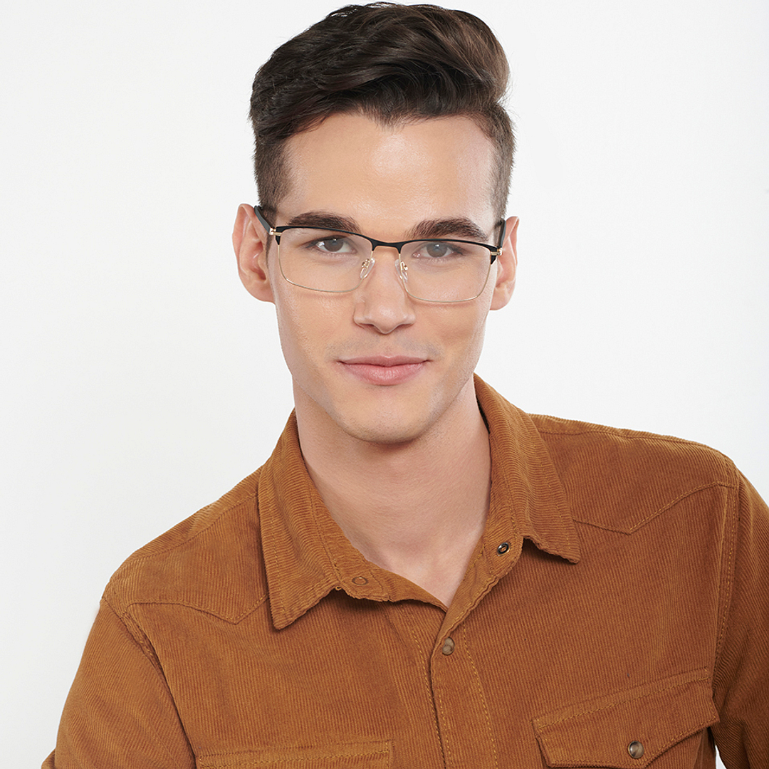 Vincent Chase Black Full Rim Square right side