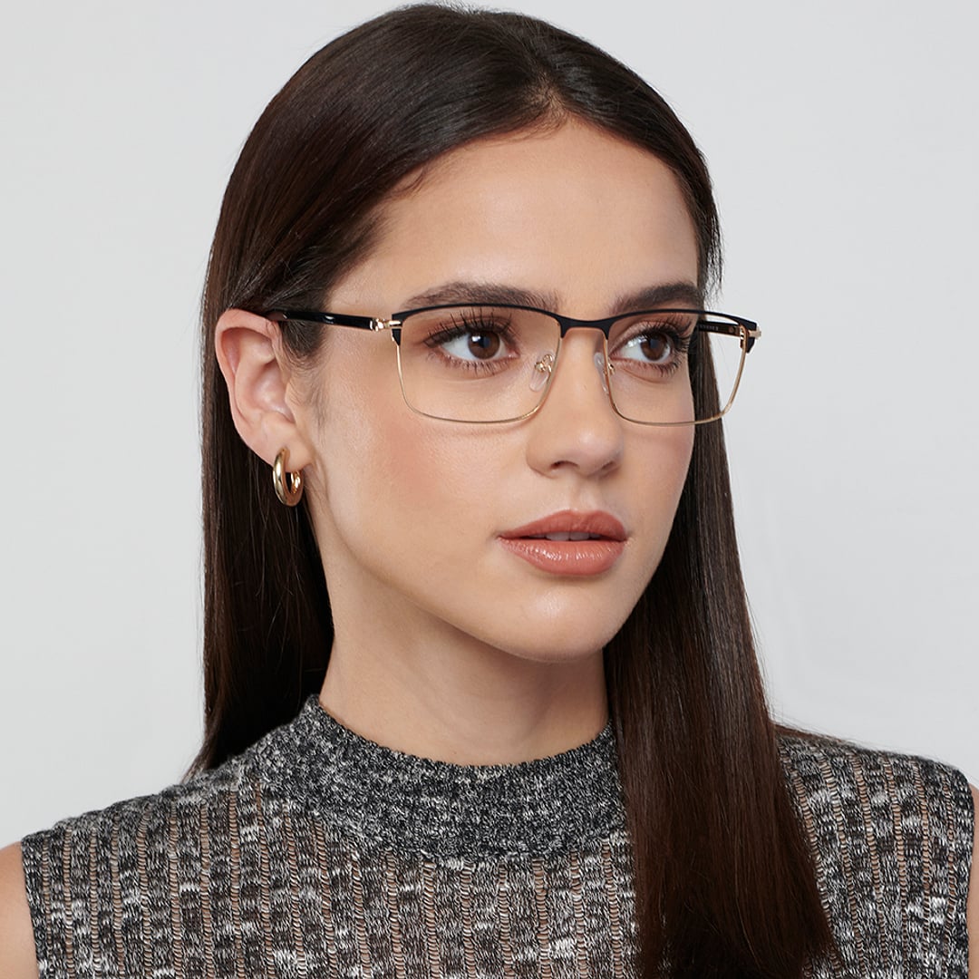 Vincent Chase Black Full Rim Square right side