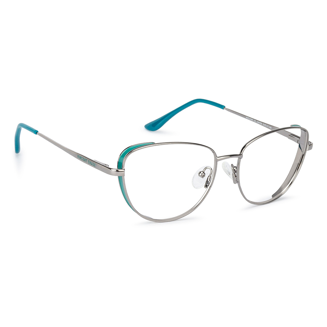 Vincent Chase Online Mid Gunmetal Full Rim Cat Eye left side